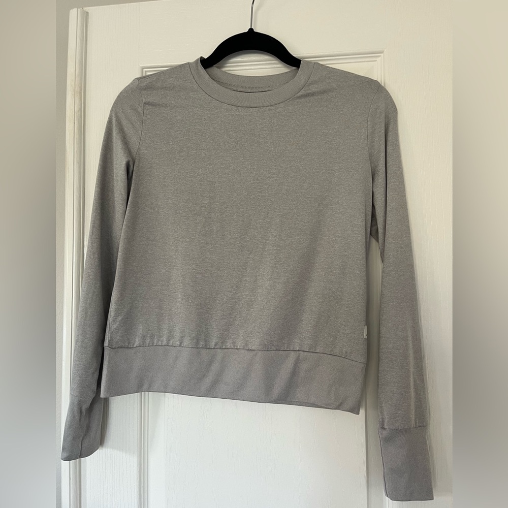 Women’s Vuori daydream crew longsleeve light heather grey XS